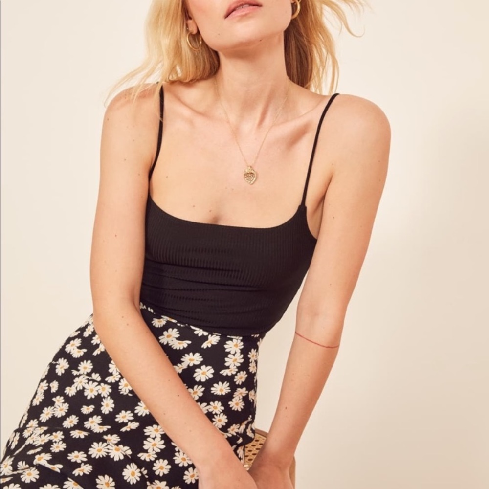 Reformation Black Camisole